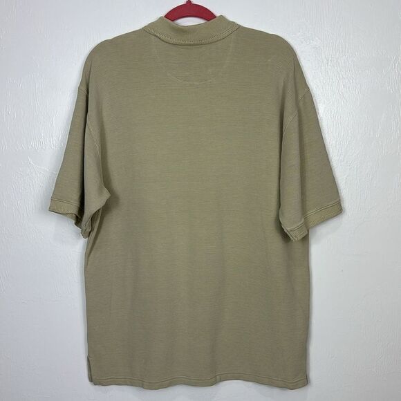 ❤️Last Chance Tommy Bahama Silk Cotton Blend PistachioTextured Polo Shirt Size L - Picture 3 of 9